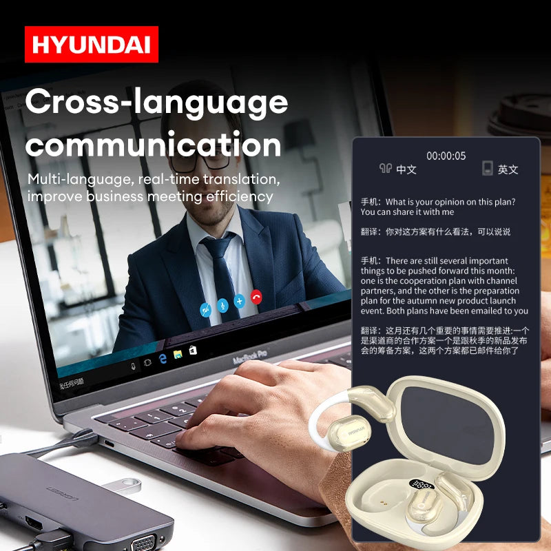 HYUNDAI  AI  translating Headphones